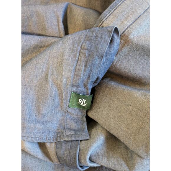 Ralph Lauren Mens L Shirt 16.5 Blue Button Down New Regular Fit Long Sleeve NWT - Picture 13 of 14